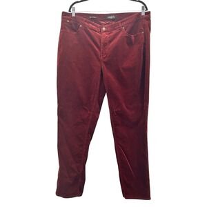 Talbots Corduroy Pants‎ Burgundy Red 16W